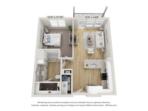 bedroom floor plan | apartments in naples fl | Amberlin South Naples
